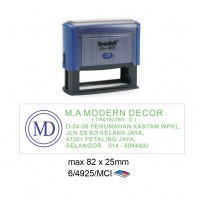 Multi Color Self Inking Stamp 4925, 82x25MM